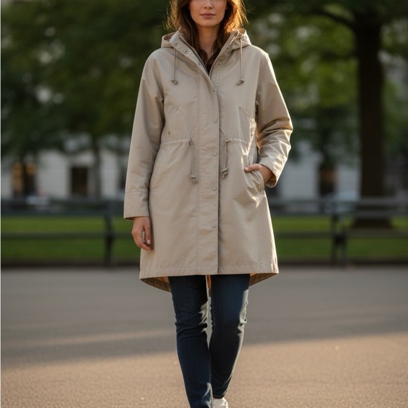 2/$35 GAP Men's Light Tan Raincoat - Picture 2 of 3